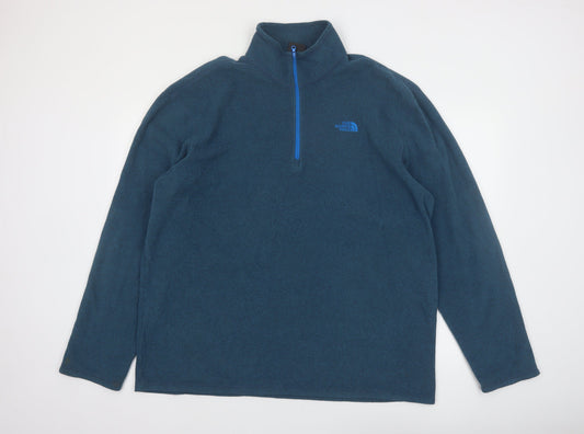 The North Face Men's Blue XL 1/4 Zip Fleece Pullover Sweatshirt