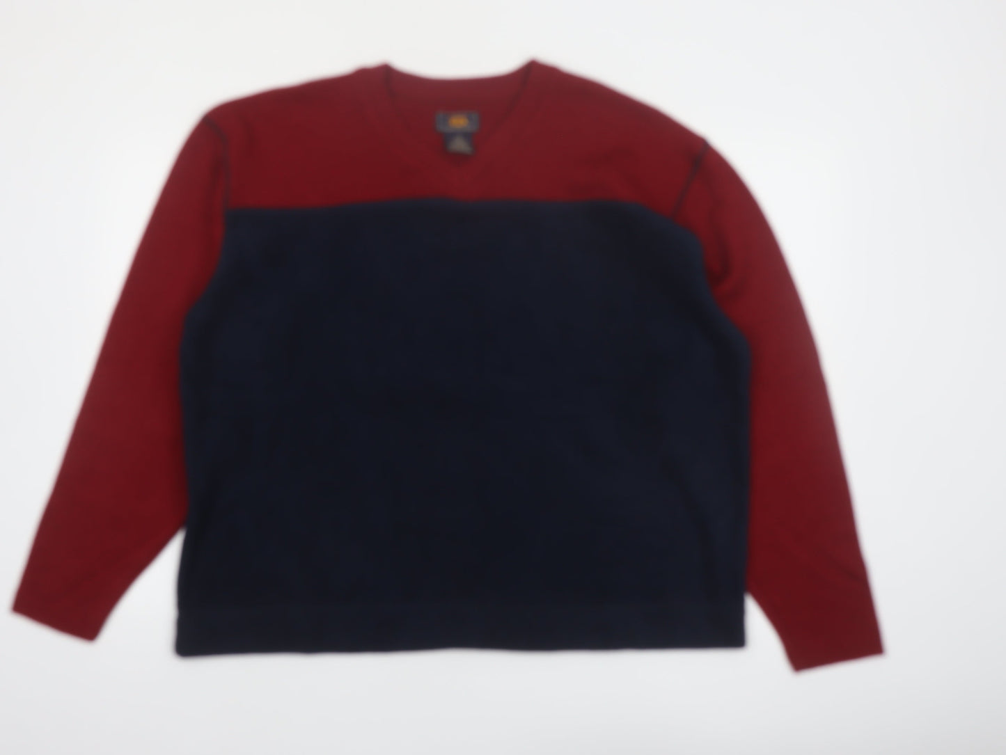 Route 66 Men's Multicoloured V-Neck Pullover Sweatshirt Size L