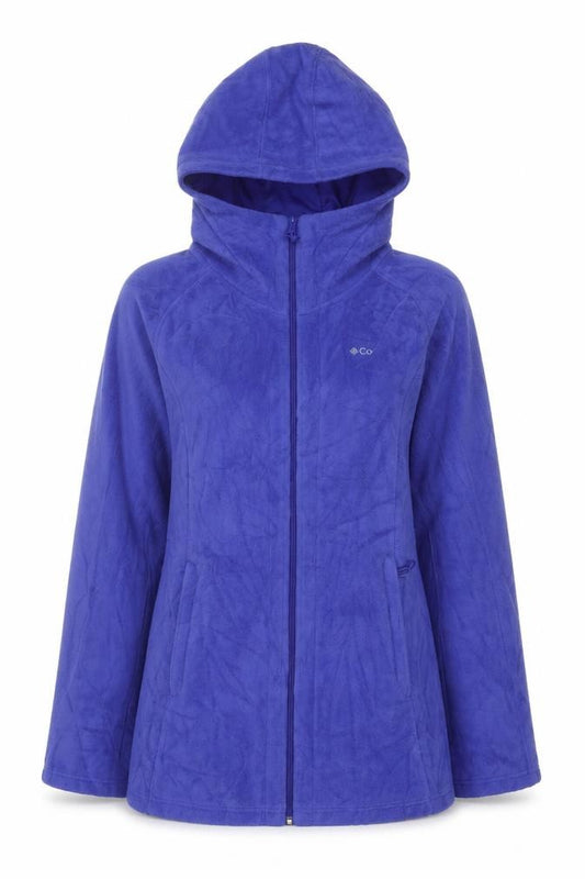 Columbia Women's Blue Fleece Full Zip Hoodie Jacket Size S