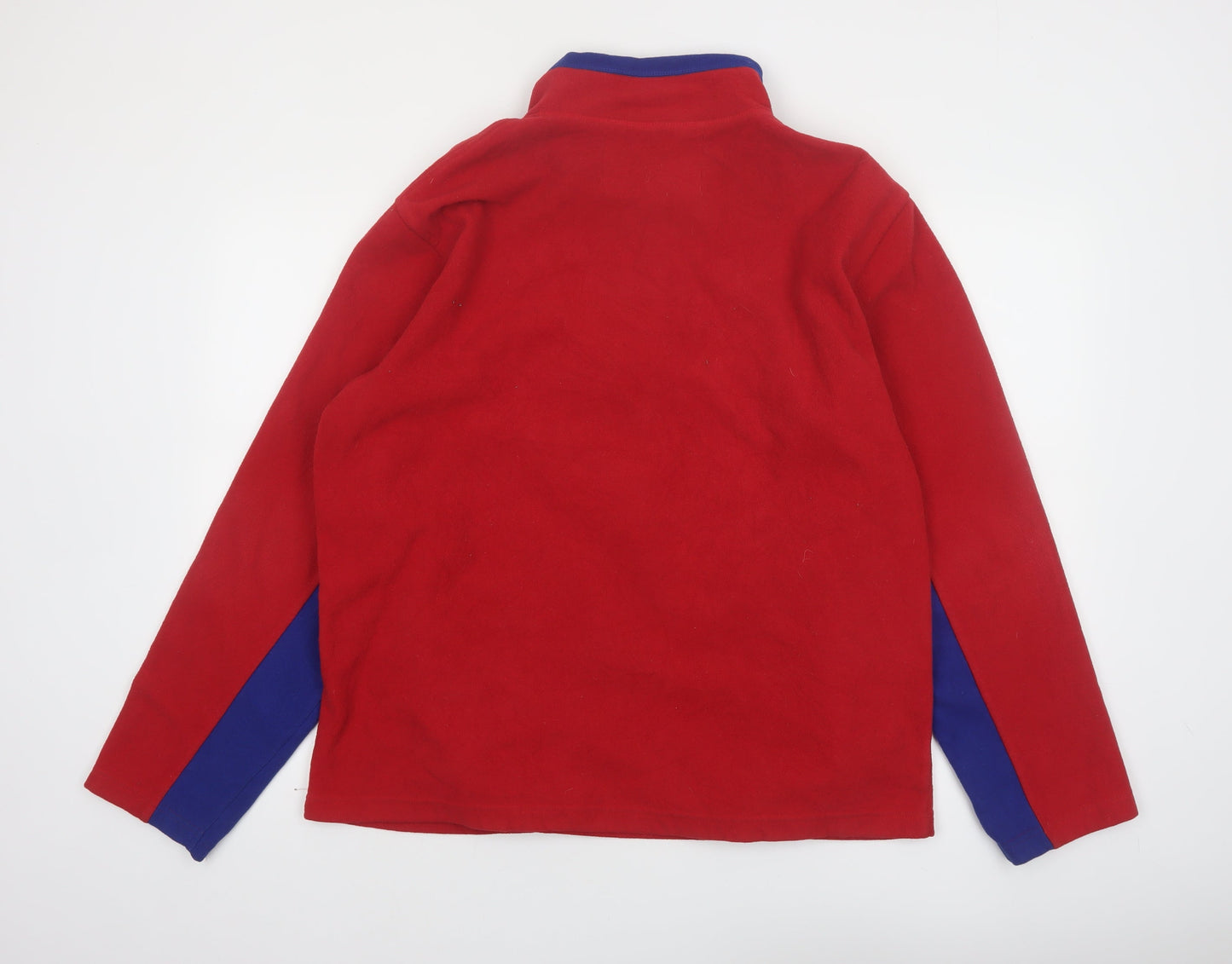 NHL Men’s Red & Blue 1/4 Zip Fleece Sweatshirt Large