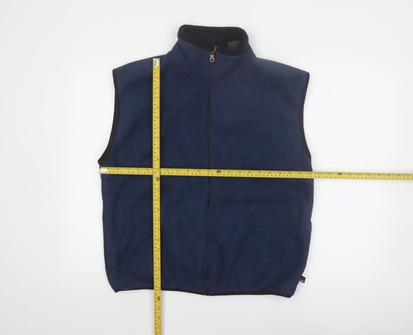 Timberland Mens Blue Fleece Waistcoat Bodywarmer M
