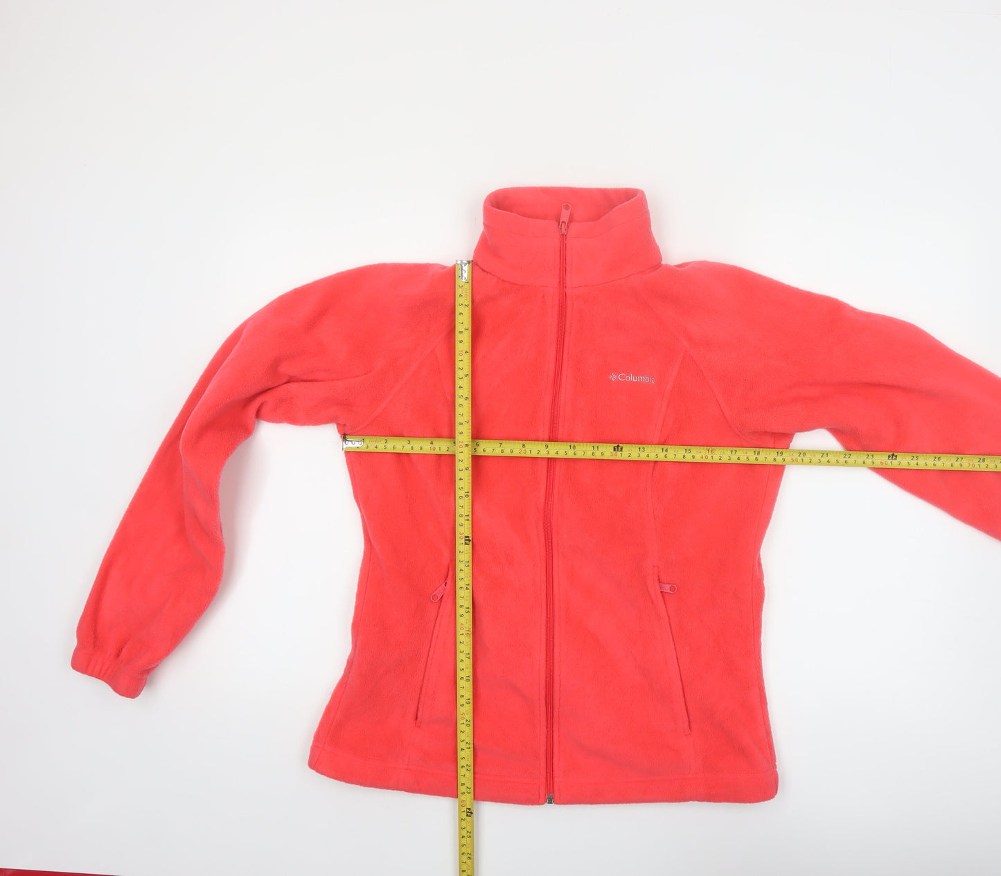 Columbia Women's Pink Fleece Full Zip Jacket Size M