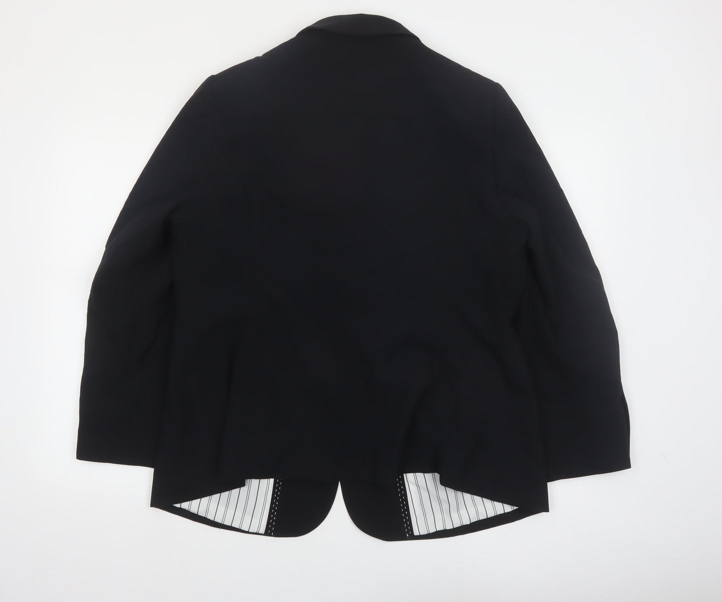 Marks & Spencer Women Black Size 20 Regular Fit Blazer Jacket