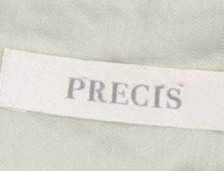 Precis Women Blue Striped Linen Sleeveless Sheath Dress Size 10