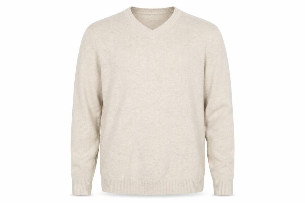 Marks & Spencer Men’s Beige Lambswool 2XL Crew Neck Jumper