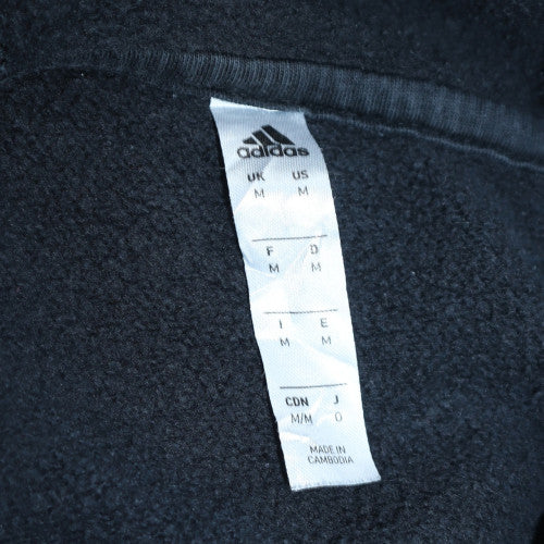 Adidas Men's Black Pullover Hoodie M Fleece Sportswear