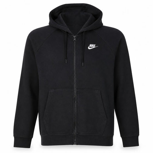 Nike Men's Black XL Full Zip Hoodie Sweatshirt Fleece