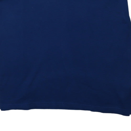 Calvin Klein Men’s Blue Liquid Touch Polo Shirt XL Cotton