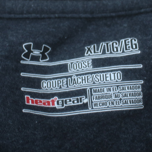Under Armour Men’s Black HeatGear Sports T-Shirt XL Loose Fit