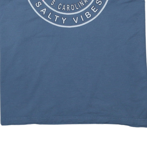 Champion Men's Blue Myrtle Beach Graphic T-Shirt XL Cotton Crew Neck