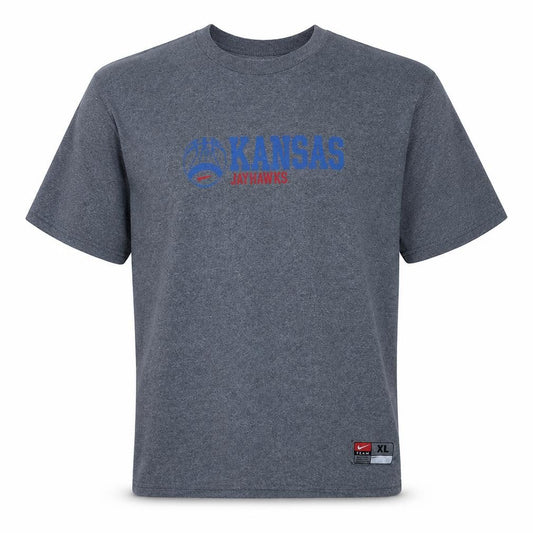 Nike Mens Grey Kansas Jayhawks Graphic T-Shirt XL