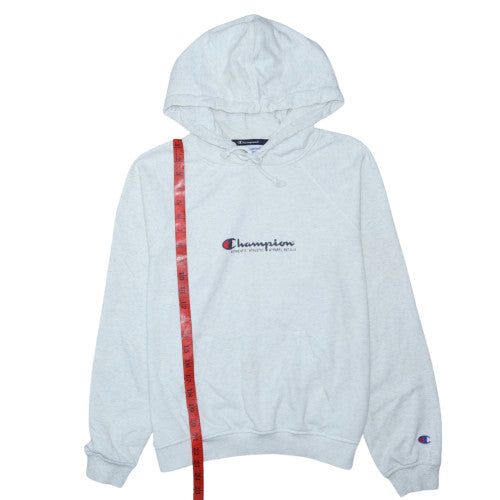 Champion Women's Grey Pullover Hoodie Small Logo Athletic Sweatshirt