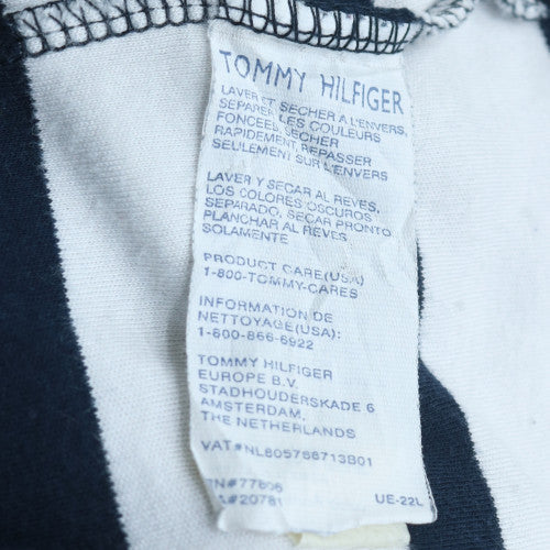 Tommy Hilfiger Men’s Blue Striped Cotton Polo Shirt XXL