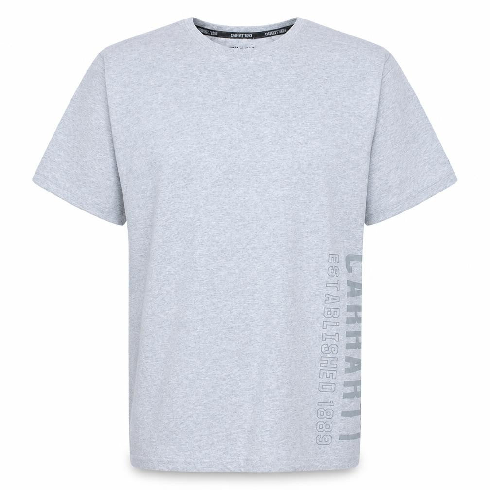 Carhartt Men's Grey Short Sleeve Regular Fit Crew Neck T-Shirt M