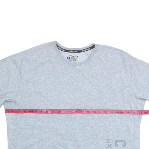 Carhartt Men's Grey Short Sleeve Regular Fit Crew Neck T-Shirt M