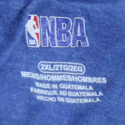 NBA Philadelphia 76ers Blue Graphic Men's 2XL Crew Neck T-Shirt