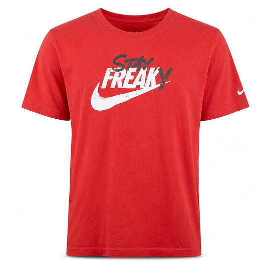 Nike Men's Red Dri-Fit Graphic Sports T-Shirt XL