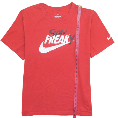 Nike Men's Red Dri-Fit Graphic Sports T-Shirt XL