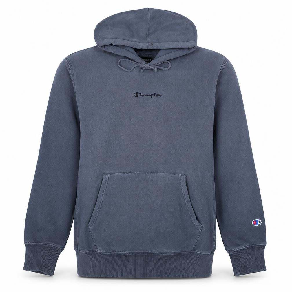 Champion Mens Grey Pullover Hoodie L Reverse Weave Embroidered Logo