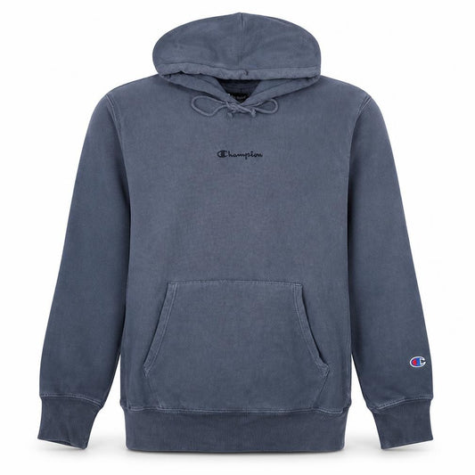 Champion Mens Grey Pullover Hoodie L Reverse Weave Embroidered Logo