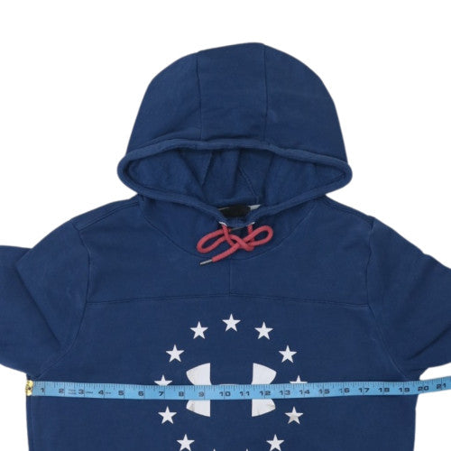 Under Armour Womens Blue Pullover Hoodie Medium Loose Fit