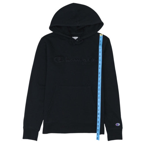 Champion Women's Black Small Pullover Hoodie Cotton Blend