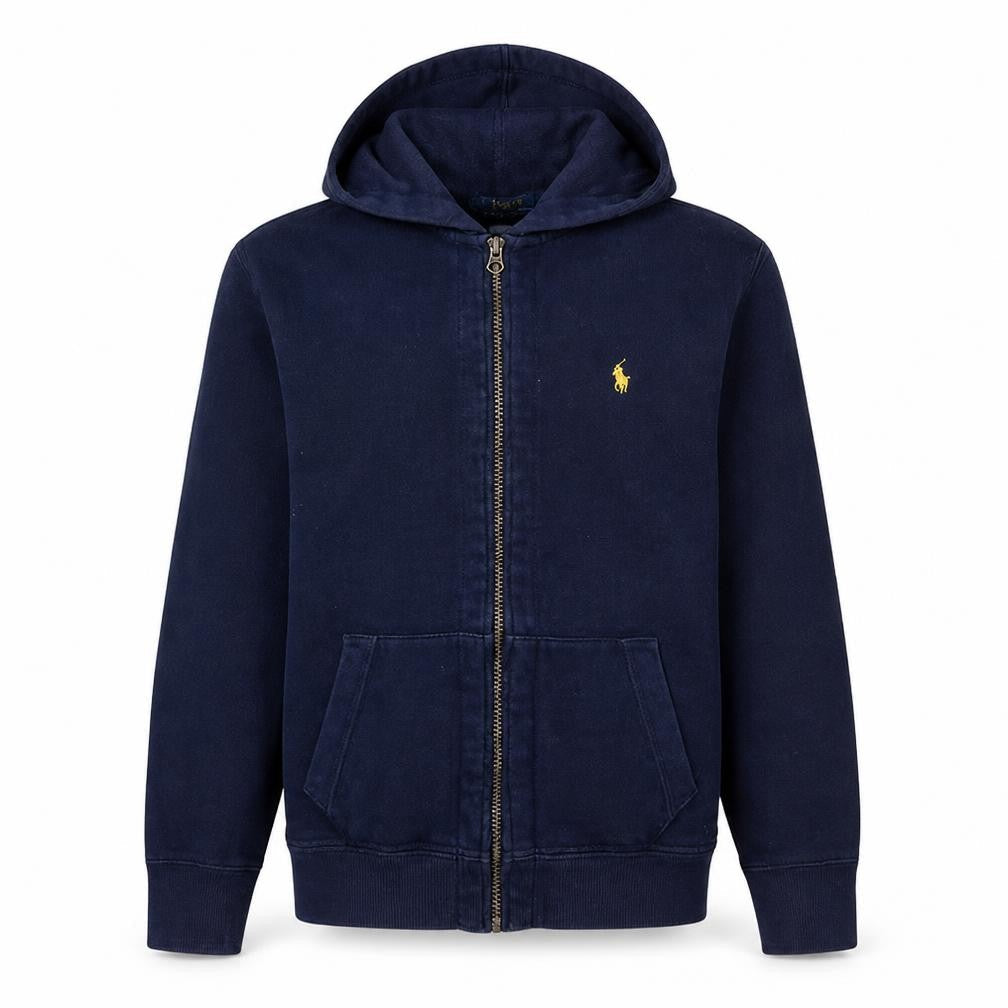 Ralph Lauren Men's Blue Full Zip Hooded Sweatshirt Size L