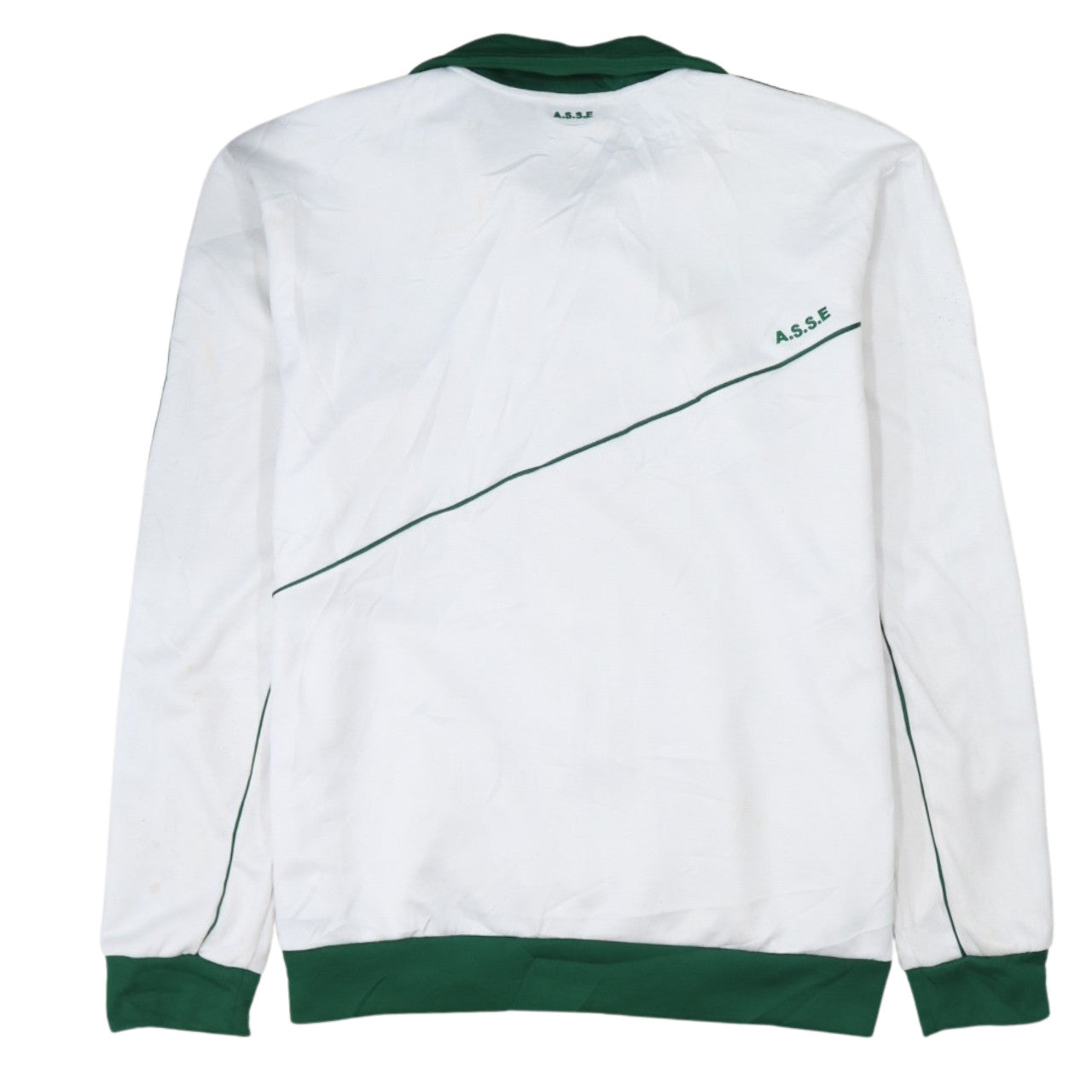 Adidas Men’s White Green XL Track Jacket Football Full Zip