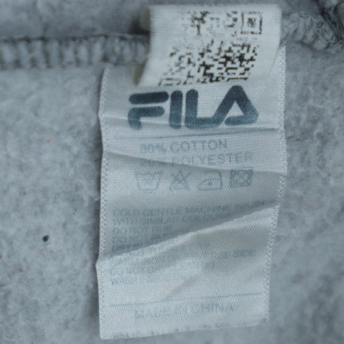 Fila Womens Grey XS Pullover Hoodie Sweatshirt Running Style