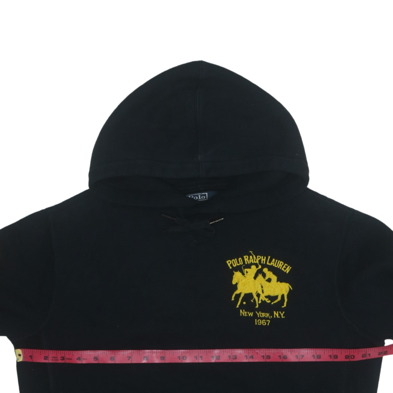 Polo Ralph Lauren Men's Black Hoodie M Pullover Embroidered Logo 1967
