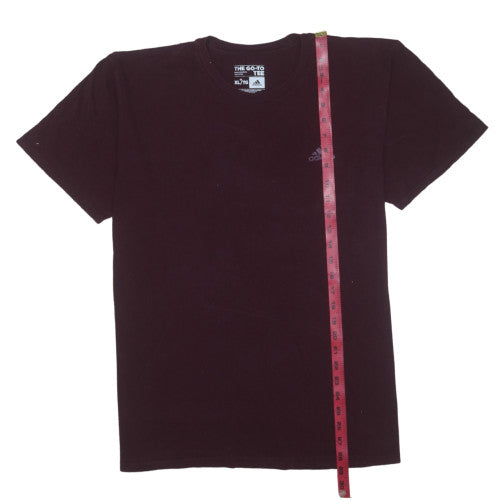 Adidas Men's Black XL Crew Neck Cotton Short Sleeve T-Shirt