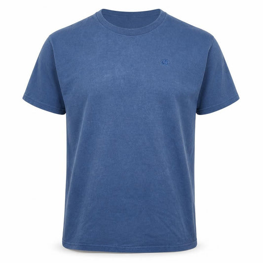Champion Men's Blue XL Crew Neck Cotton T-Shirt