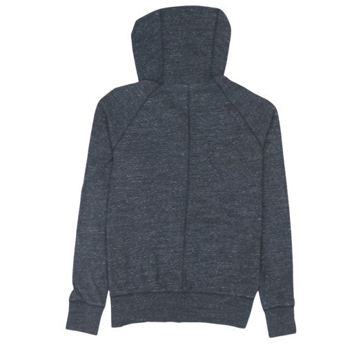 Nike Women's Dark Grey Full Zip Hoodie Medium Just Do It Logo