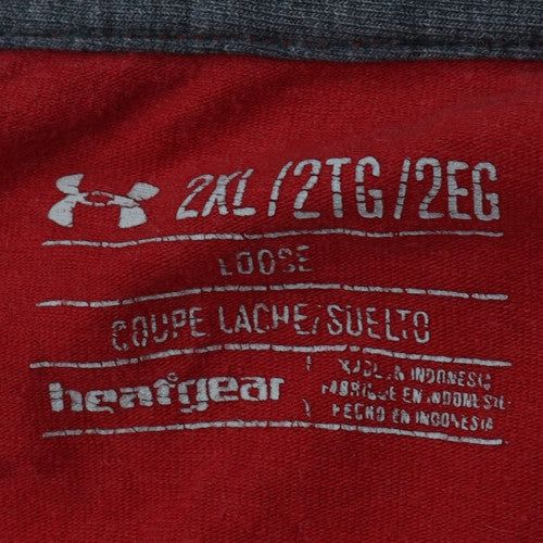 Under Armour Men's Red 2XL Loose HeatGear T-Shirt