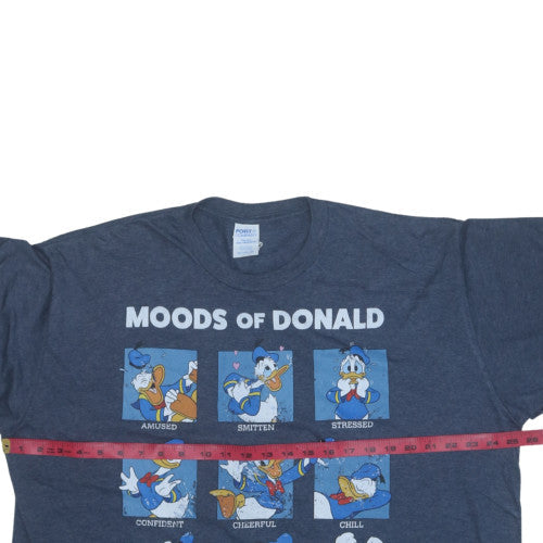 Port & Company Men’s Navy Disney Donald Duck Graphic T-Shirt 2XL