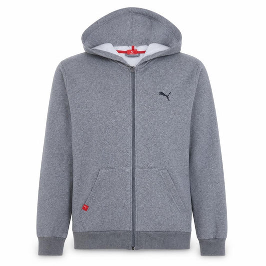 Puma Men's Grey Full Zip Hoodie L Regular Fit