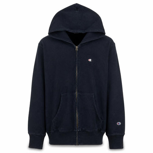 Champion Men's Blue Full Zip Hoodie XL Reverse Weave Cotton