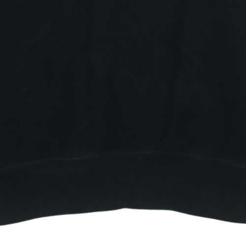 Polo Ralph Lauren Women's Black Henley Sweatshirt Size M Fleece