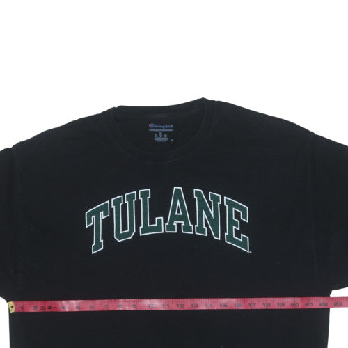 Champion Men's Black Tulane University XL Graphic T-Shirt
