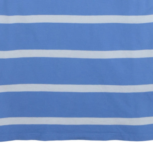 Ralph Lauren Men's Blue Striped Cotton Polo Shirt XL Classic Fit