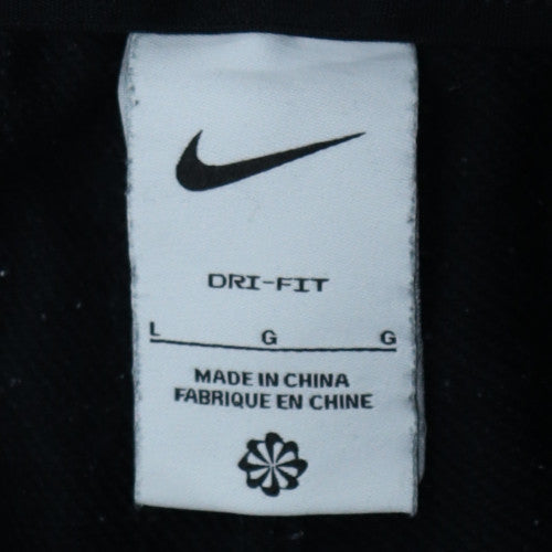 Nike Men's Black Dri-Fit Jogger Sweatpants L Tapered Fleece