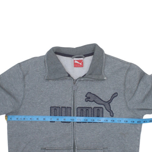 Puma Men's Grey Small Full Zip Track Jacket with Pockets