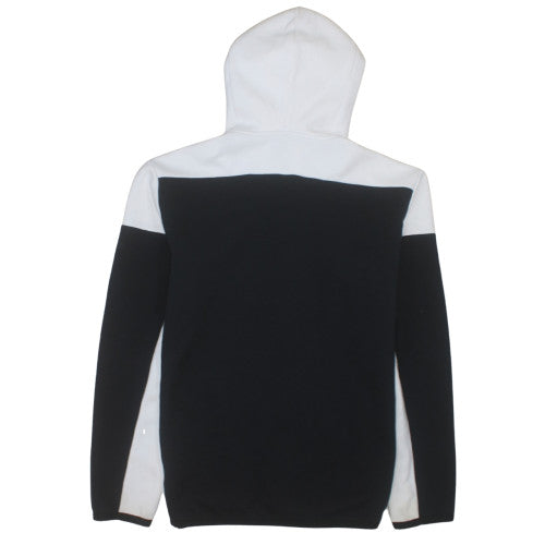 Adidas Mens Black Full Zip Hoodie L Logo Sports Fleece Jacket