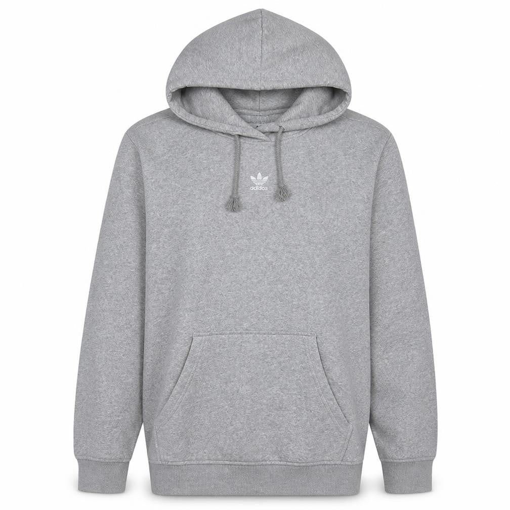 Adidas Womens Grey Pullover Hoodie Size S 8-10 Hooded Sweatshirt