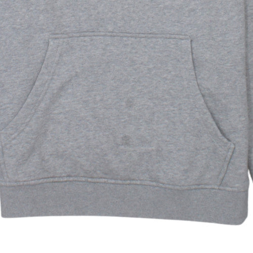 Adidas Womens Grey Pullover Hoodie Size S 8-10 Hooded Sweatshirt