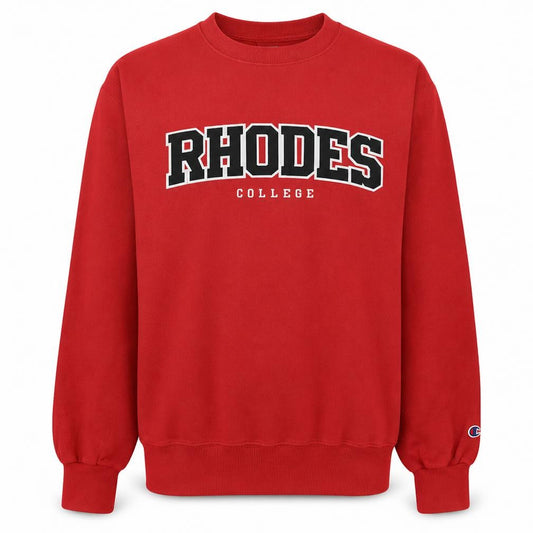 Champion Men's Red Rhodes College Fleece Sweatshirt M Pullover