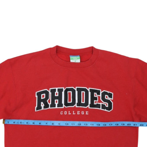 Champion Men's Red Rhodes College Fleece Sweatshirt M Pullover