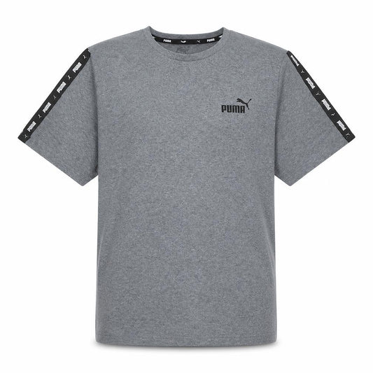 Puma Men's Grey Crew Neck Short Sleeve Athletic T-Shirt L