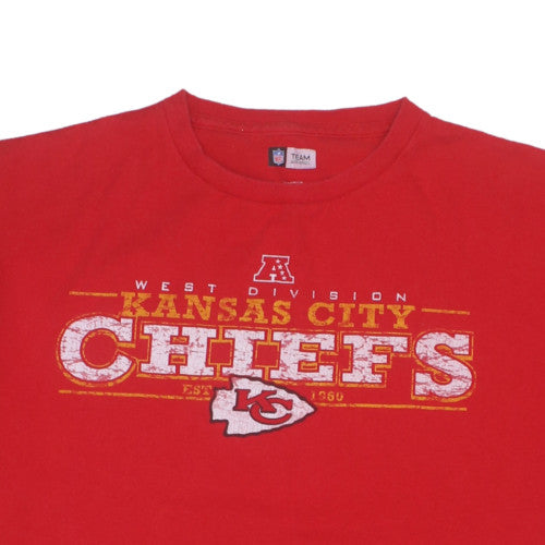 NFL Team Apparel Men's Red Kansas City Chiefs T-Shirt XL