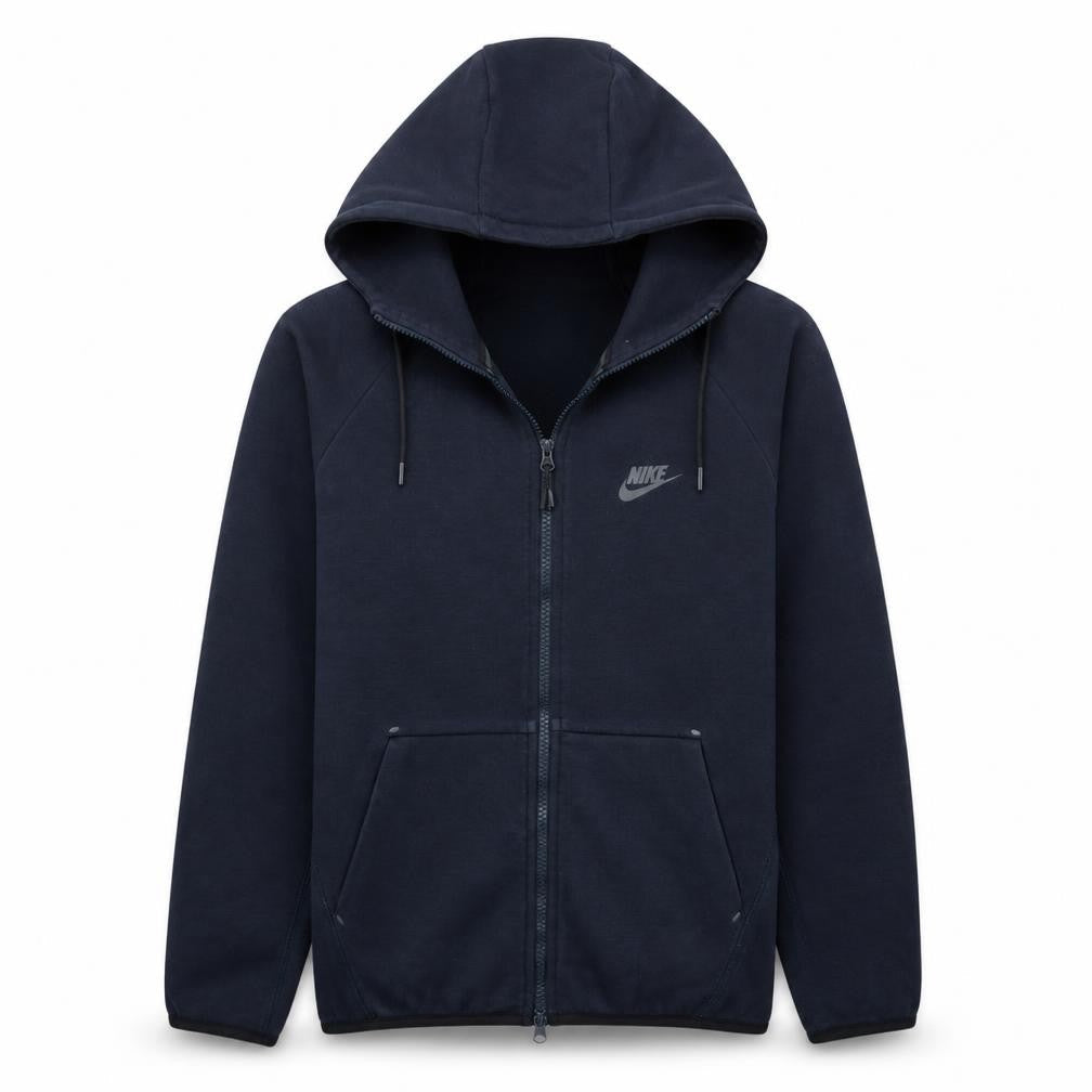 Nike Mens Blue Full Zip Hoodie Size XL Sportswear Pullover